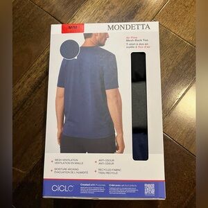 Mondetta set of 3 Air Flow Mesh-Back Tee - blue/black/grey